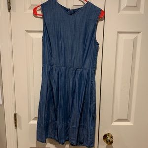 GAP chambray fit and flare dress